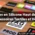 Étiquettes en Silicone Haut de Gamme pour Accessoires Textiles et Vêtements