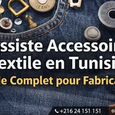 grossiste accessoires textile Tunisie boutons jeans mercerie professionnelle