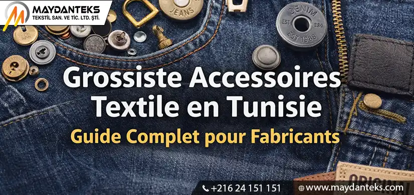 grossiste accessoires textile Tunisie boutons jeans mercerie professionnelle