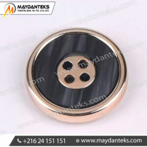 bouton-metal-rose-gold-resine-noire-4-trous-luxe-couture-veste-tailleur-mercerie-premium-design-bicolore