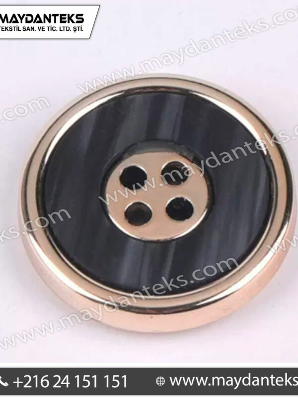 bouton-metal-rose-gold-resine-noire-4-trous-luxe-couture-veste-tailleur-mercerie-premium-design-bicolore